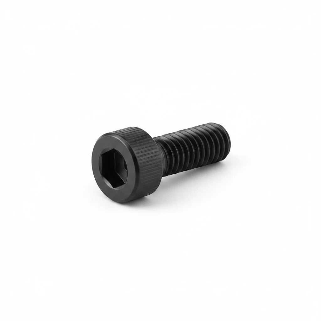 DIY AUTOMATIONS black M4x12 socket head screw with a knurled cylindrical head for industrial fastening