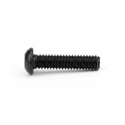 DIY AUTOMATIONS black M5x16 button head socket cap screw made of alloy steel with a hexagonal drive.