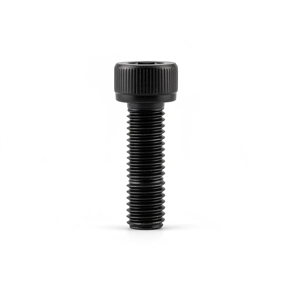 DIY AUTOMATIONS black M5x16 socket head screw with a knurled cylindrical head for industrial fastening