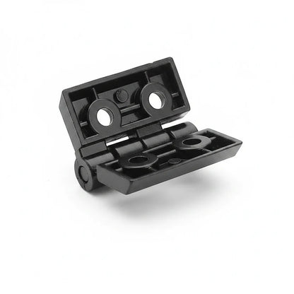 DIY AUTOMATIONS 40x40 black plastic cabinet door hinge for furniture and DIY cabinetry projects.