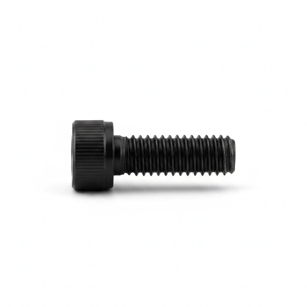 DIY AUTOMATIONS black M4x16 socket head screw with a cylindrical knurled head