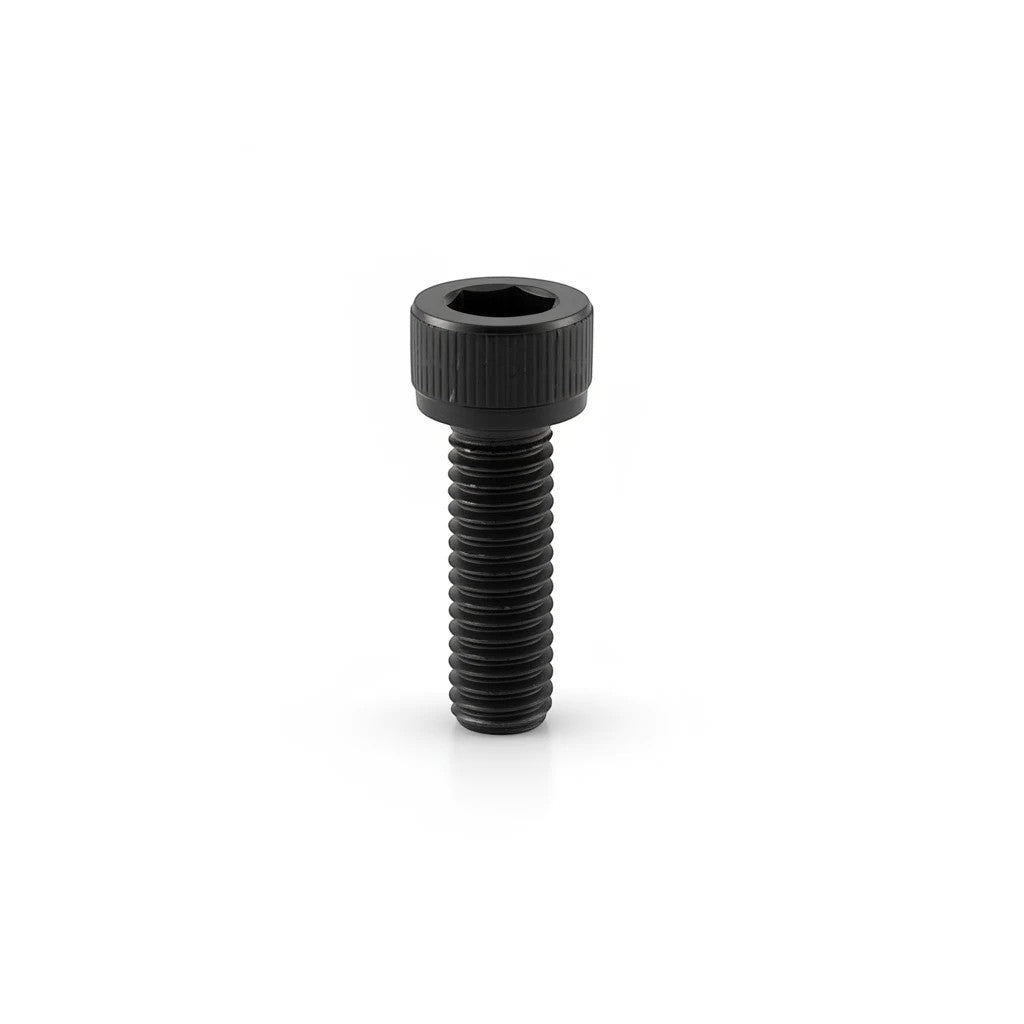 DIY AUTOMATIONS black M5x30 socket head screw with a knurled cylindrical head for industrial assembly