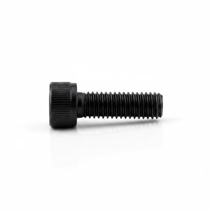 DIY AUTOMATIONS M5x30 black socket head screw with a cylindrical knurled head and threaded steel shaft