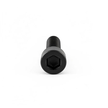 DIY AUTOMATIONS black M5x35 socket head screw with a hexagonal drive, shown from a front-facing perspective.