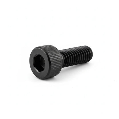 DIY AUTOMATIONS black M6x35 socket head screw with a knurled cylindrical head for industrial fastening applications