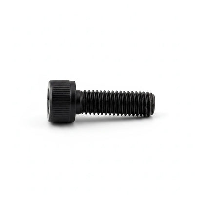 DIY AUTOMATIONS black M5x35 socket head screw with a cylindrical head and threaded shaft on a white background