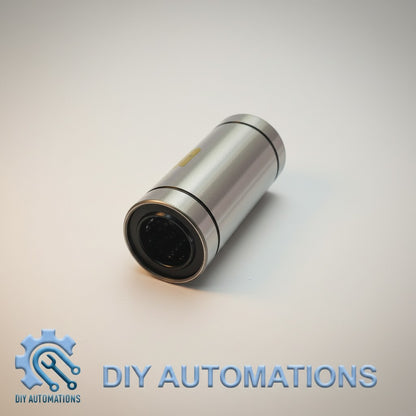 DIY AUTOMATIONS LM 20 LUU metal linear motion bearing with black interior and silver exterior