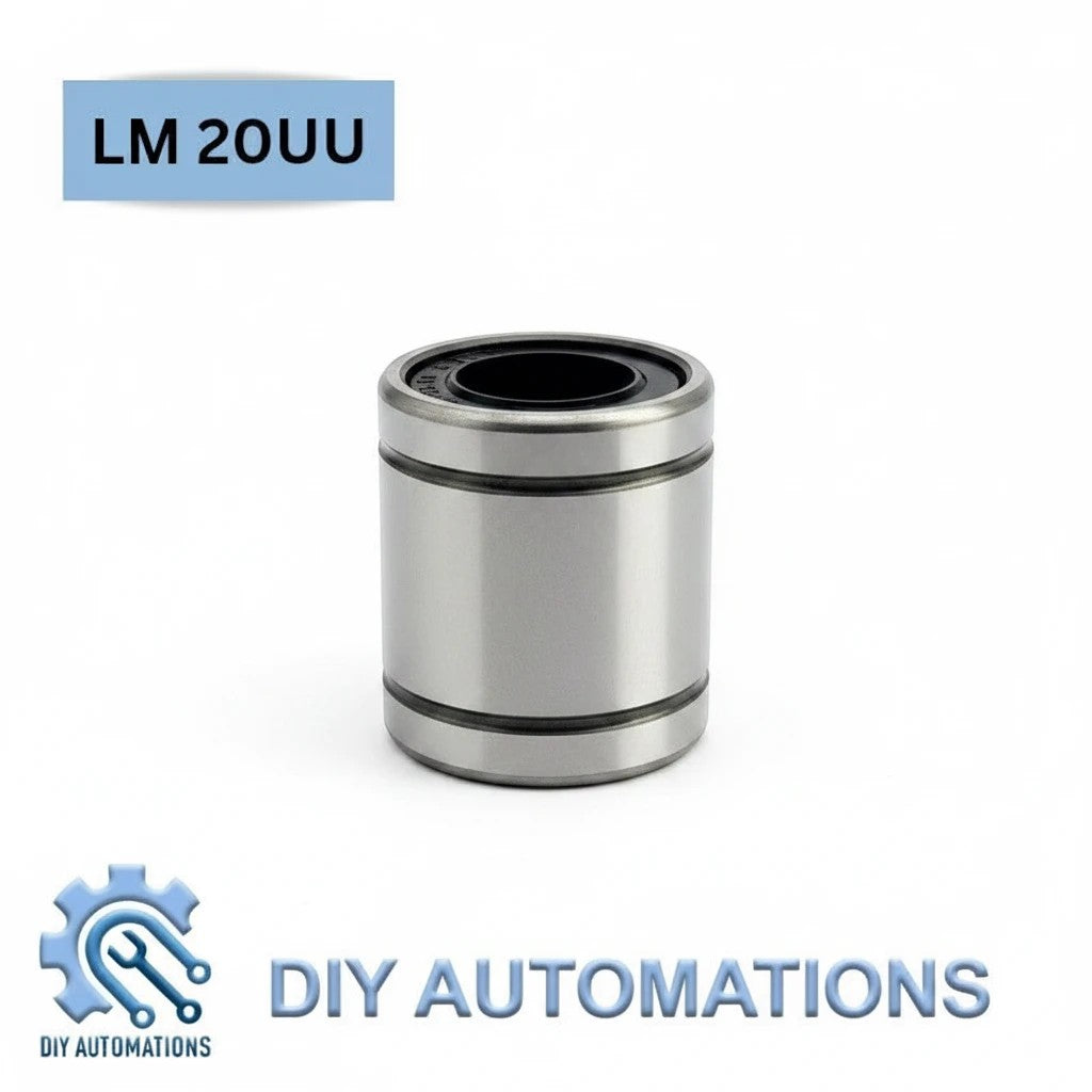 DIY AUTOMATIONS LM 20uu linear motion ball bearing for 3D printers and CNC machines with smooth metal finish