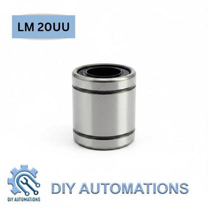DIY AUTOMATIONS LM 20uu linear motion ball bearing for 3D printers and CNC machines with smooth metal finish