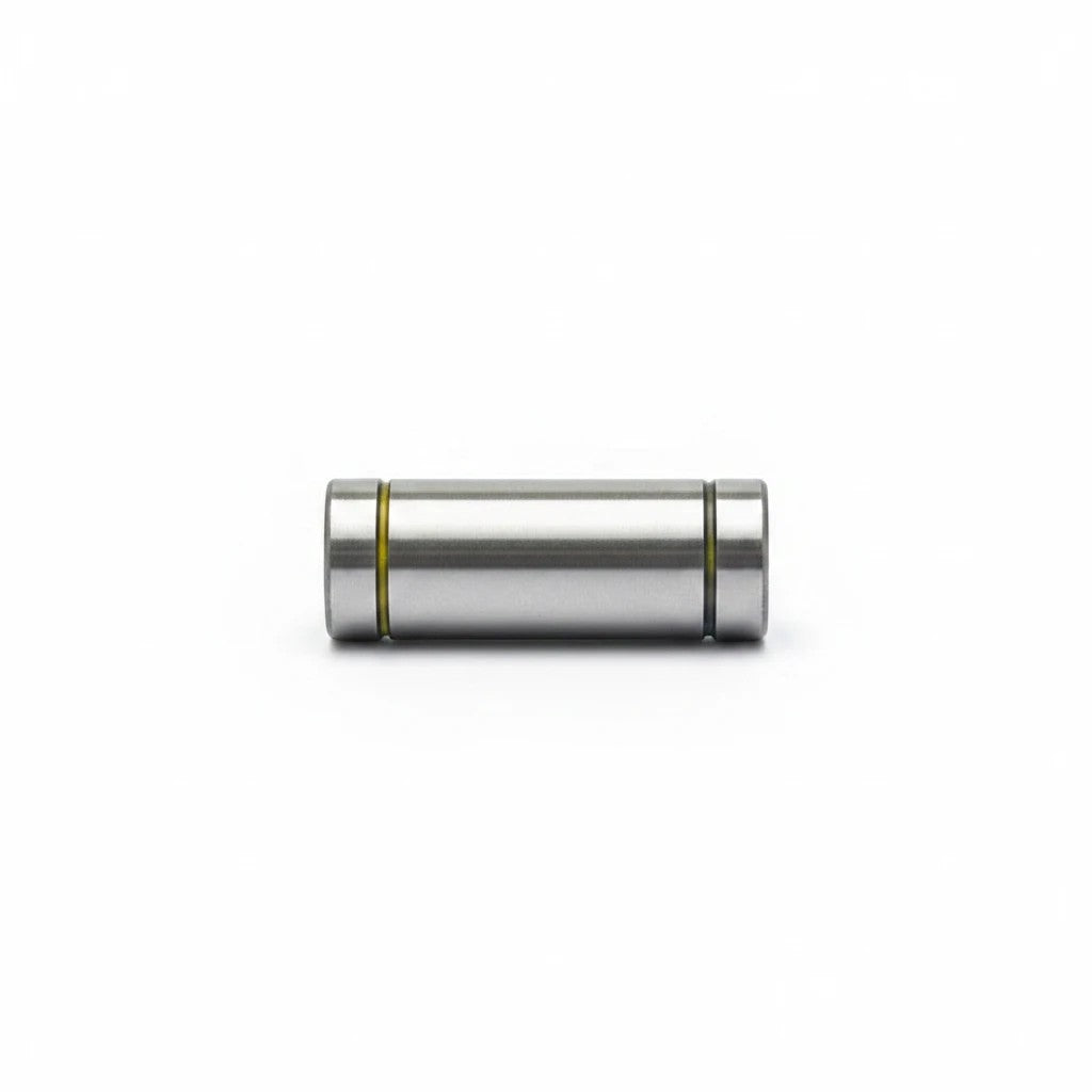 DIY AUTOMATIONS LM08 LUU linear motion ball bearing in silver metal for 3D printers and CNC machines.