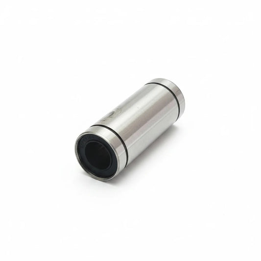 DIY AUTOMATIONS LM12LUU linear motion ball bearing for 3D printers and CNC machines with a silver metal finish.