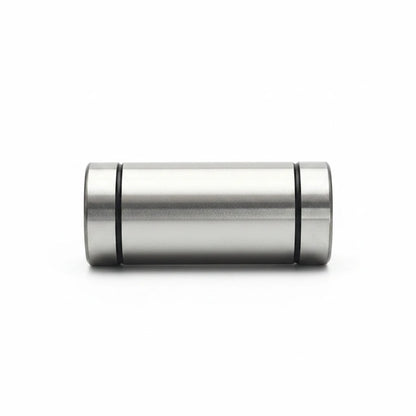 DIY AUTOMATIONS LM13LUU linear motion bearing with a smooth silver steel finish for 3D printers and CNC machines.