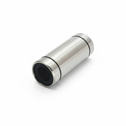 DIY AUTOMATIONS LM 13LUU linear motion bearing in silver steel with black seals for CNC and 3D printer applications.