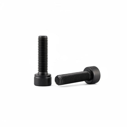 DIY AUTOMATIONS M3x12 black socket head screws with threaded shafts and cylindrical heads