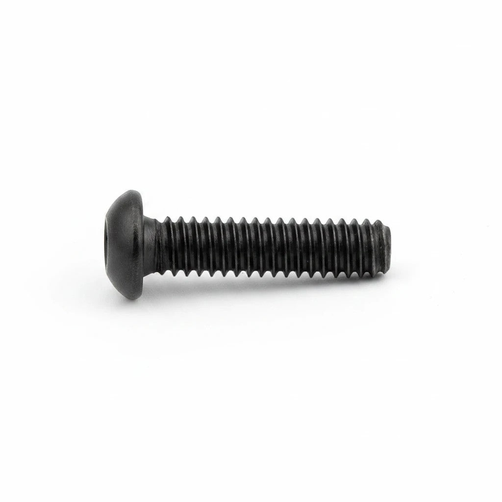 DIY AUTOMATIONS M3x16mm black metal button head socket cap screw with hex drive for secure assembly.