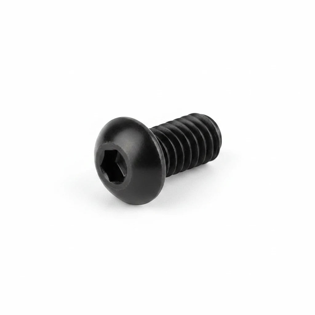 DIY AUTOMATIONS M3x16mm black button head socket cap screw with a hex drive for secure assembly.
