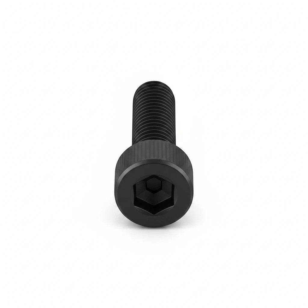DIY AUTOMATIONS M3x50 black socket head screw with a knurled cylindrical head and hexagonal drive.