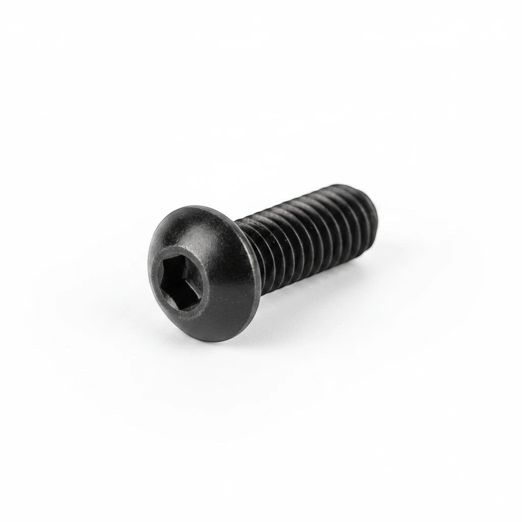 DIY AUTOMATIONS M3x6mm black alloy steel button head socket cap screw with hexagonal drive for secure fastening