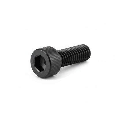 DIY AUTOMATIONS black M3x6 socket head screw with a knurled cylindrical head and threaded metal shaft