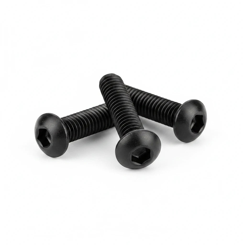 DIY AUTOMATIONS M3x8 black button head socket cap screws with internal hex drive for secure fastening