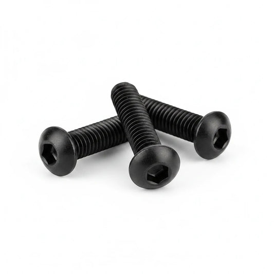 DIY AUTOMATIONS M3x8 black button head socket cap screws with internal hex drive for secure fastening
