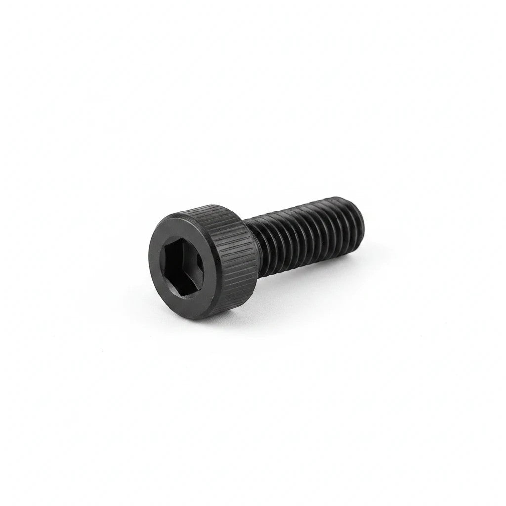 DIY AUTOMATIONS M4x10 black socket head screw with a cylindrical head and threaded shaft
