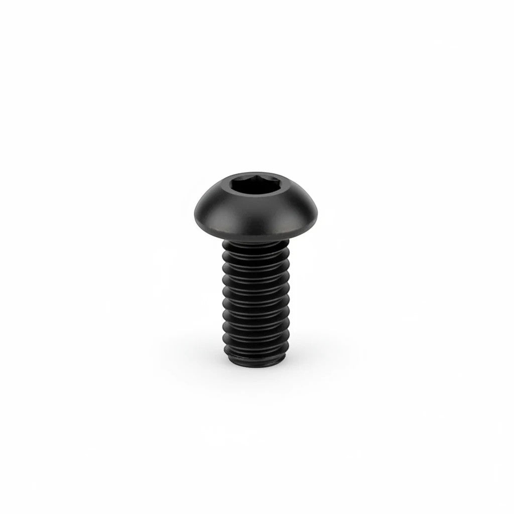 DIY AUTOMATIONS M4x6mm black oxide button head socket cap screw with internal hex drive