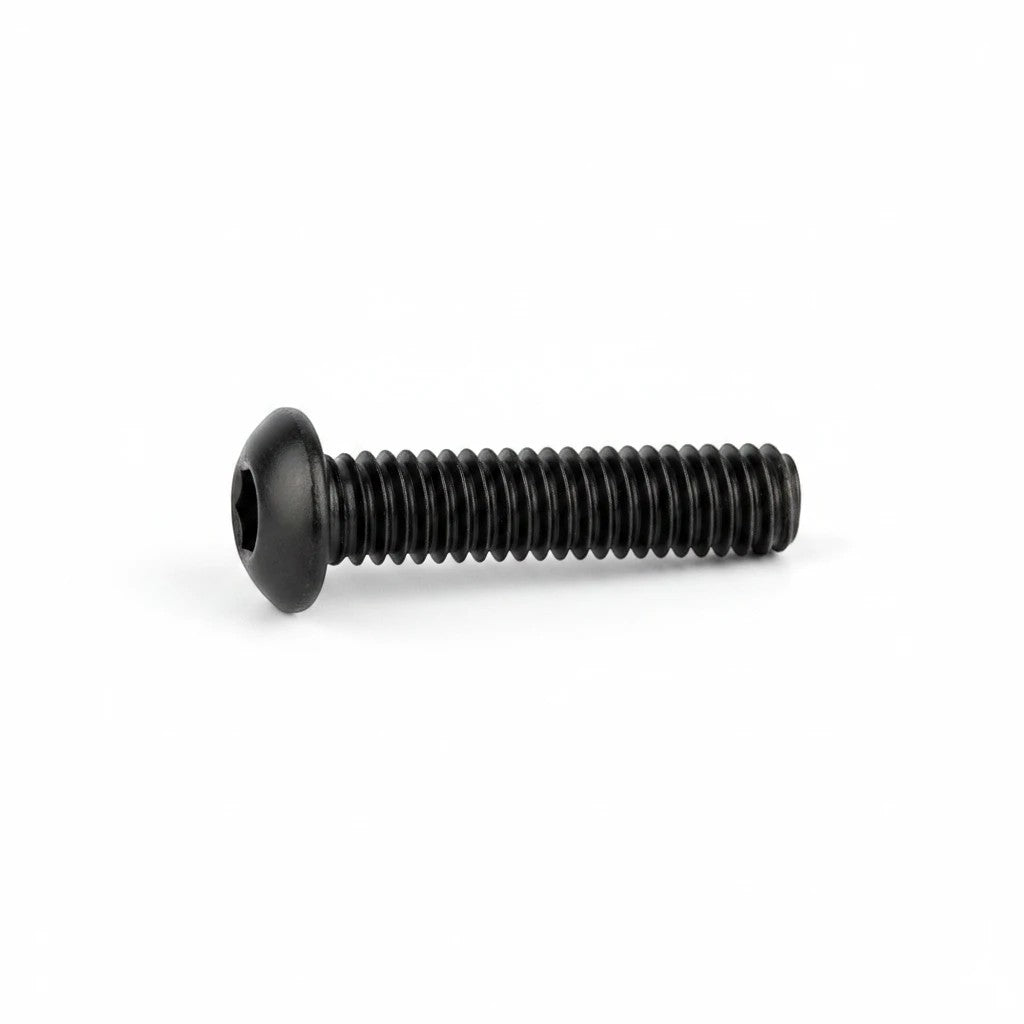 DIY AUTOMATIONS M4x8mm black button head socket cap screw with a hexagonal drive for secure fastening