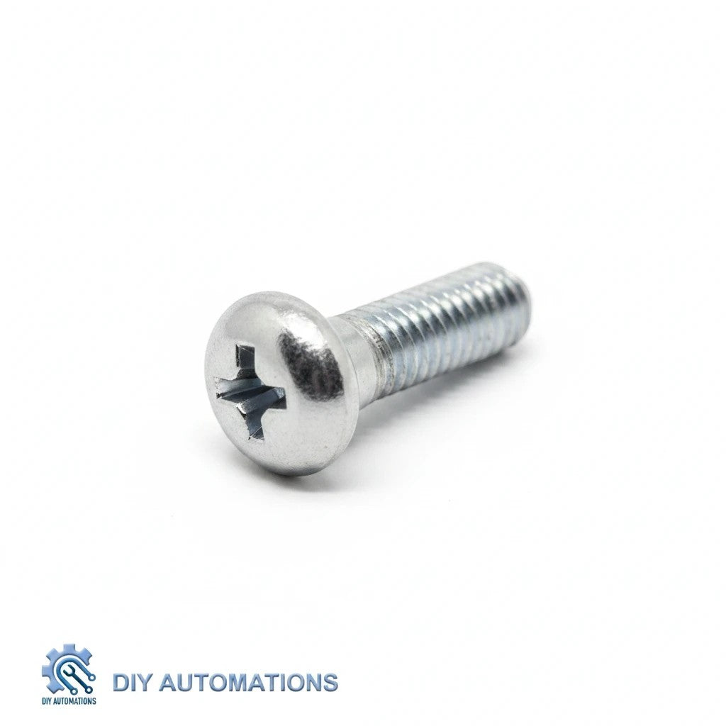 DIY AUTOMATIONS M5x10 Phillips machine screw with zinc-nickel plating for corrosion resistance