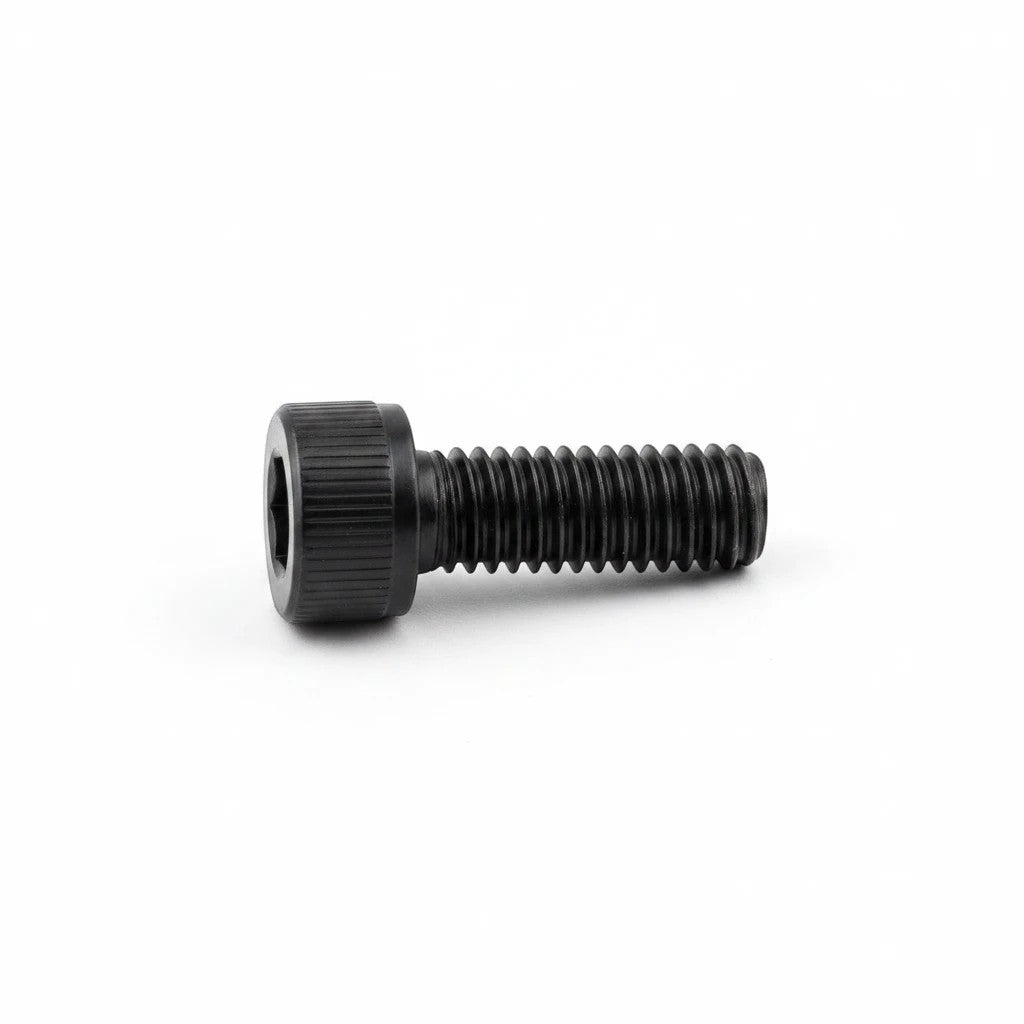 DIY AUTOMATIONS M5x10 black oxide alloy steel socket head cap screw with hex drive for mechanical assemblies.