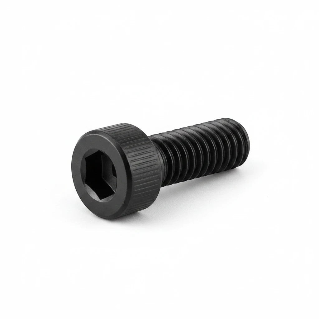 DIY AUTOMATIONS M5x10 black oxide alloy steel socket head cap screw with hex drive for mechanical assemblies.