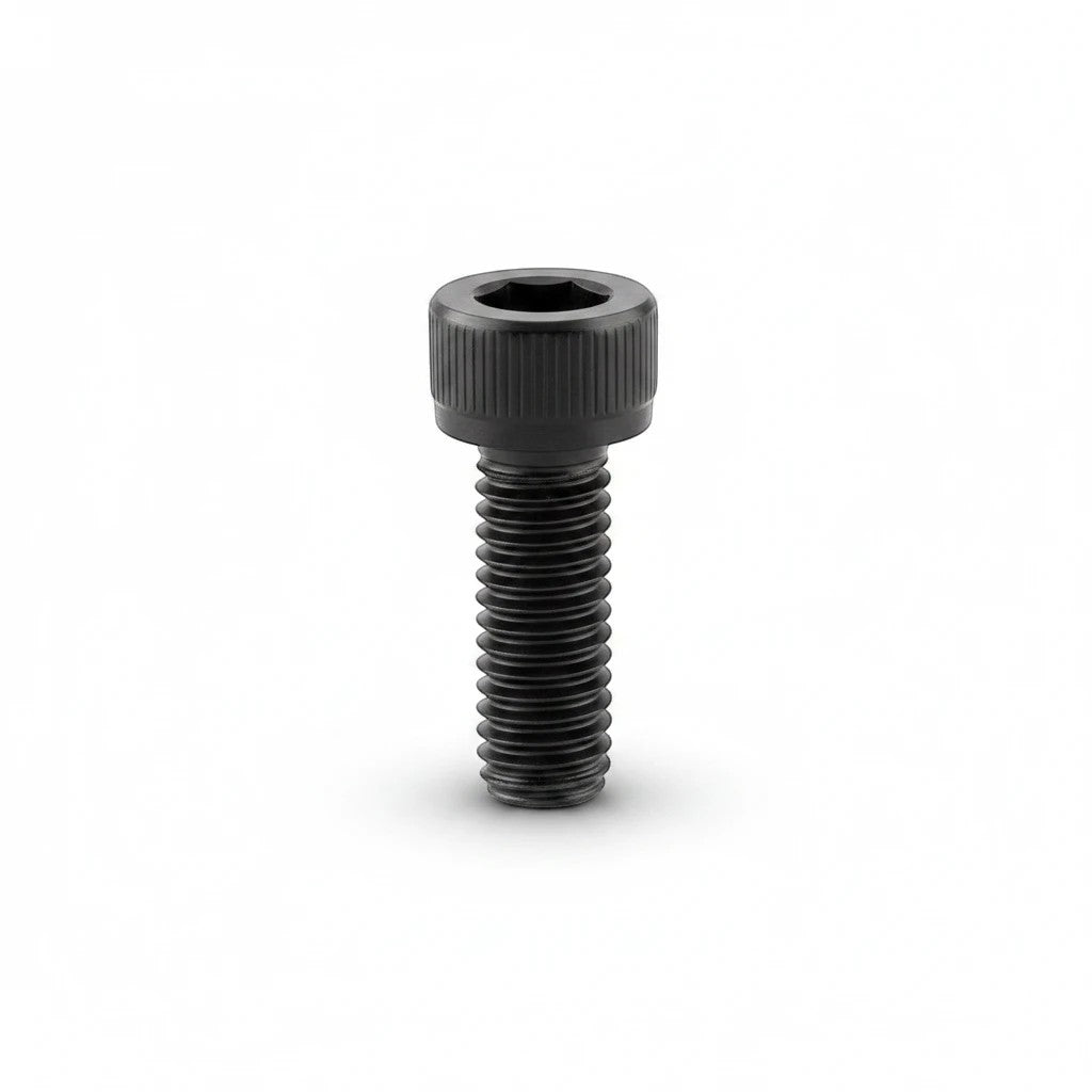 DIY AUTOMATIONS M5x12 black socket head screw with a cylindrical head and hexagonal drive