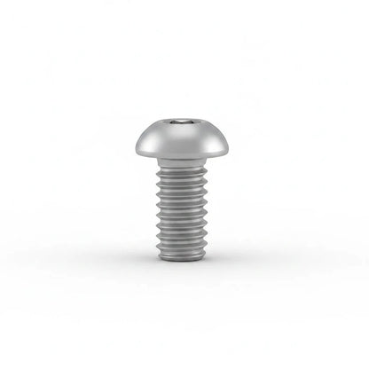 DIY AUTOMATIONS M5x16mm stainless steel button head socket cap screw with a silver finish for secure fastening.