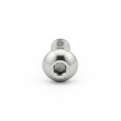 DIY AUTOMATIONS M5x16mm silver stainless steel button head socket cap screw with a hexagonal drive