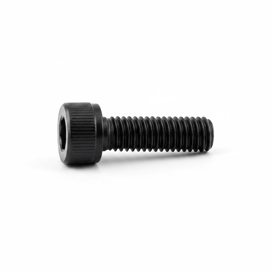 DIY AUTOMATIONS M5x18 black socket head screw with a cylindrical head and hex drive for industrial fastening