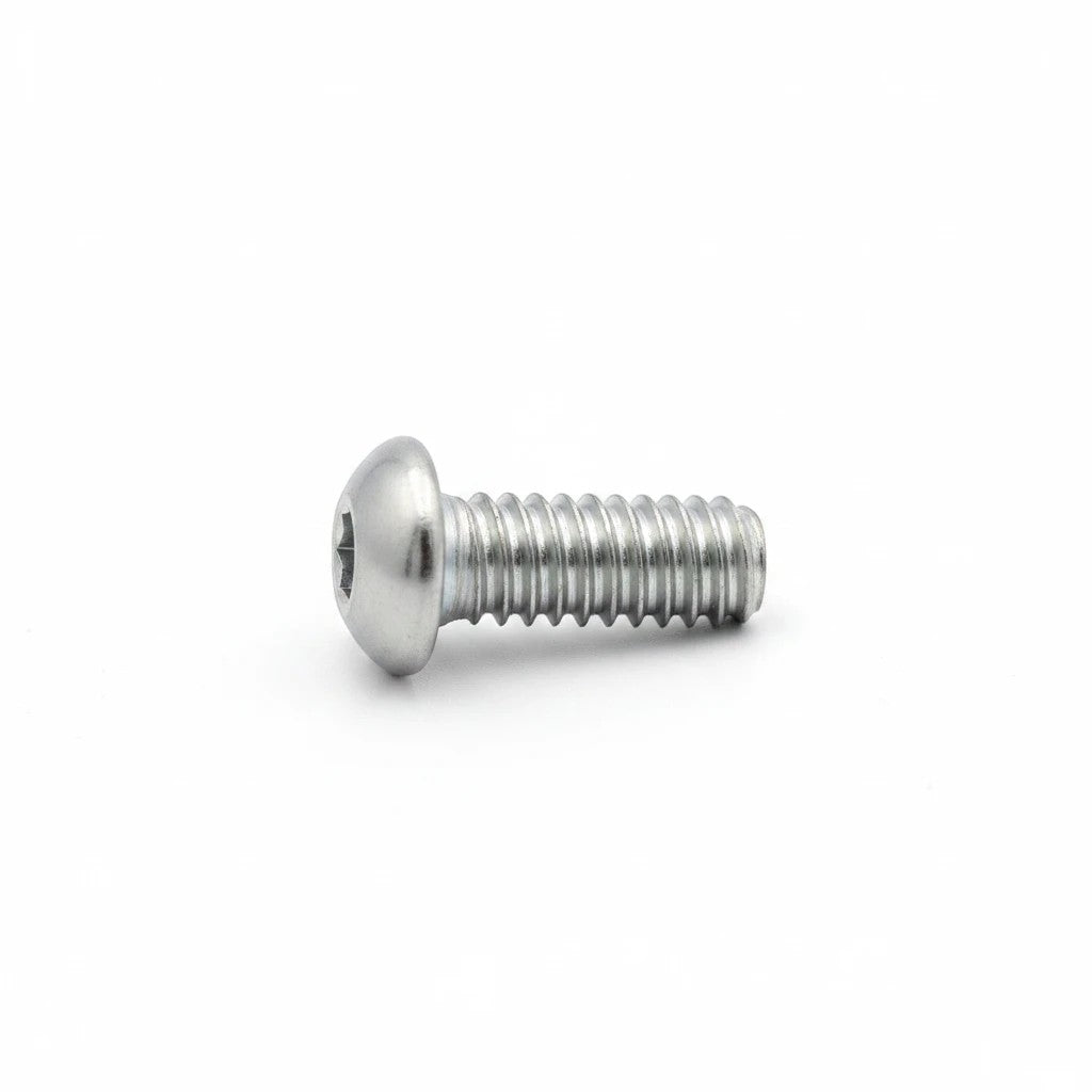 DIY AUTOMATIONS M5x18 silver stainless steel button head socket cap screw with a hexagonal drive
