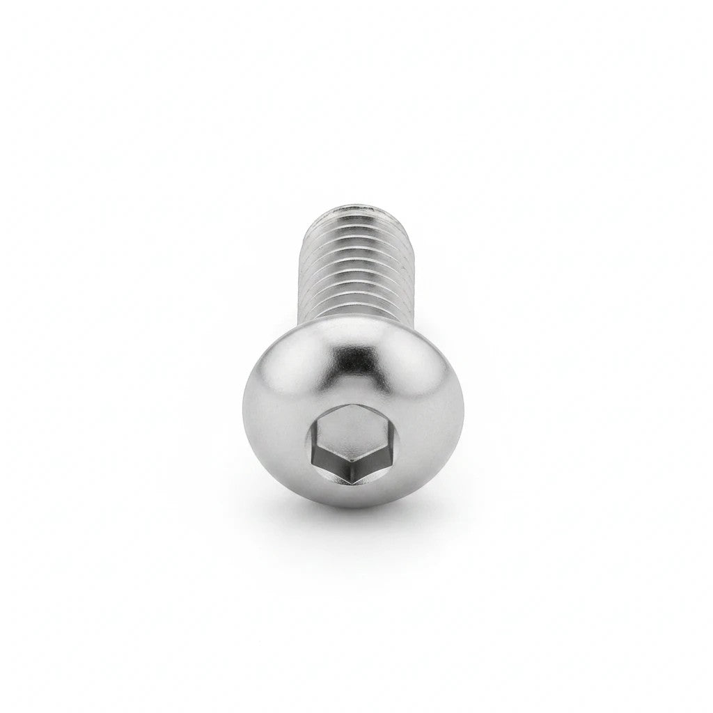 DIY AUTOMATIONS M5x18 silver stainless steel button head socket cap screw with hexagonal drive