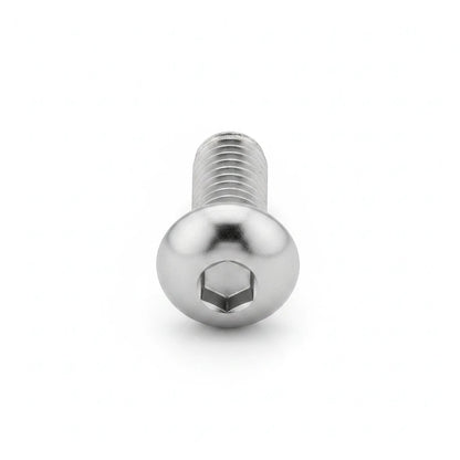 DIY AUTOMATIONS M5x18 silver stainless steel button head socket cap screw with hexagonal drive