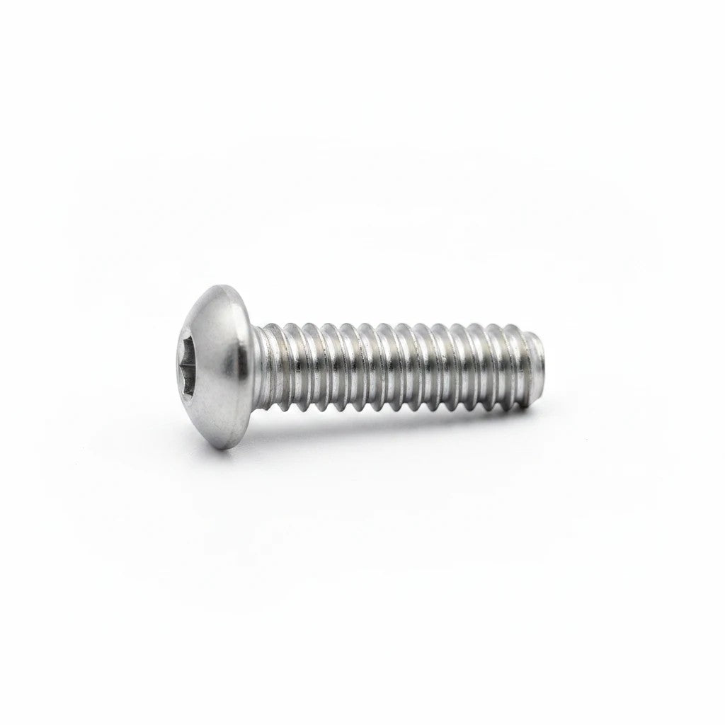 DIY AUTOMATIONS M5x18 stainless steel button head socket cap screw with a silver finish and hexagonal drive.