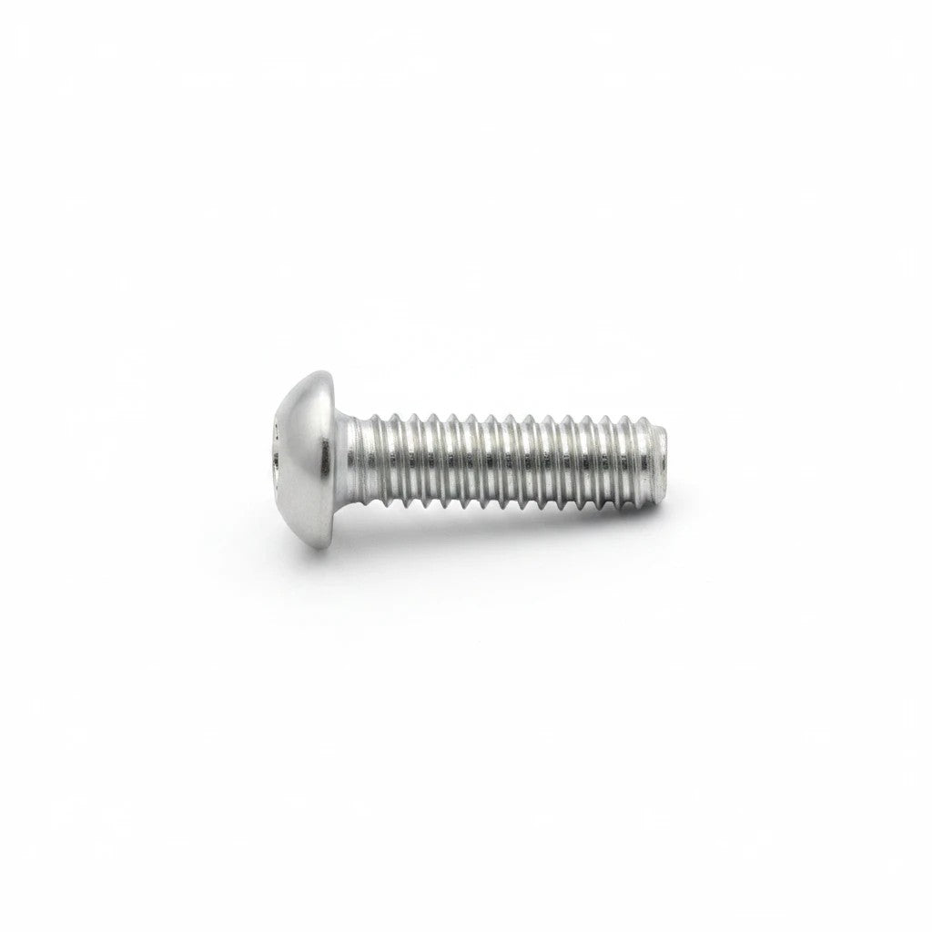 DIY AUTOMATIONS M5x20mm silver stainless steel button head machine screw with hexagonal socket drive