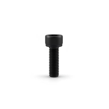 DIY AUTOMATIONS M5x25 black socket head screw with a cylindrical head and threaded shaft