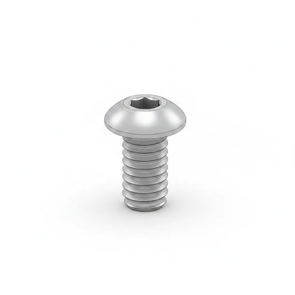 DIY AUTOMATIONS M5x25mm silver stainless steel button head socket cap screw with a hex drive
