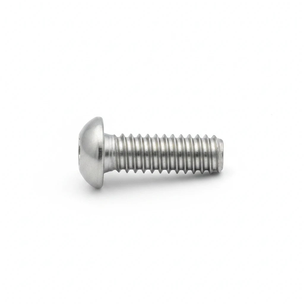 DIY AUTOMATIONS M5x30mm stainless steel button head socket cap screw with a silver finish