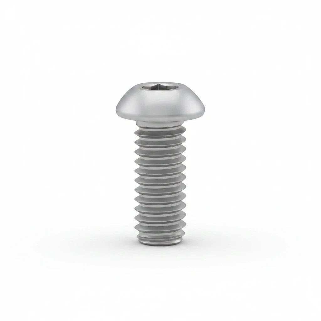 DIY AUTOMATIONS M5x30mm stainless steel button head socket cap screw with a silver finish and hex drive
