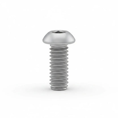 DIY AUTOMATIONS M5x30mm stainless steel button head socket cap screw with a silver finish and hex drive