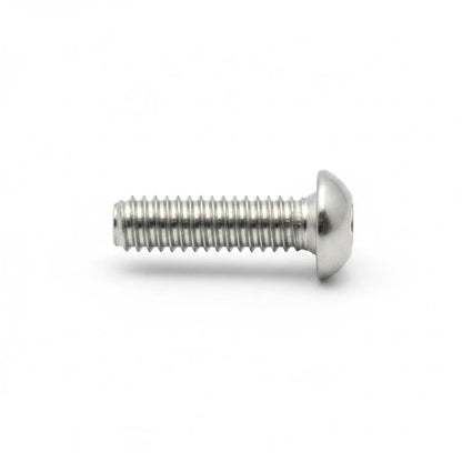 DIY AUTOMATIONS M5x35mm silver stainless steel button head machine screw with hexagonal socket drive