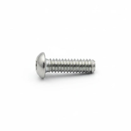 DIY AUTOMATIONS M5x35mm stainless steel button head machine screw with a hexagonal socket drive in silver finish.