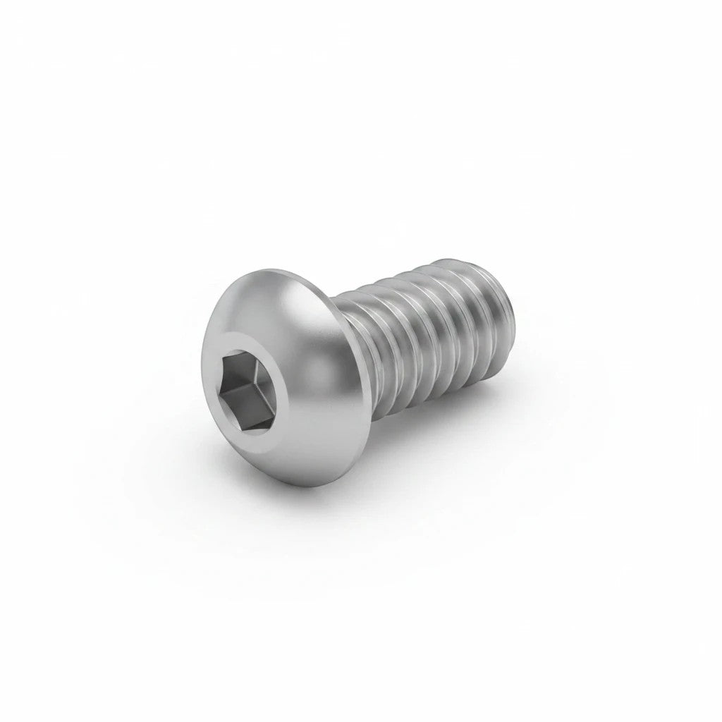 DIY AUTOMATIONS M5x40mm stainless steel button head socket cap screw with a silver finish for secure fastening.