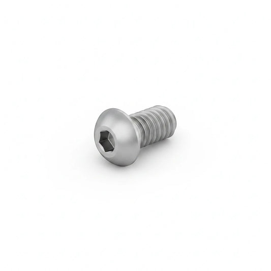 DIY AUTOMATIONS M5x40mm stainless steel button head socket cap screw with a silver finish and hexagonal drive.