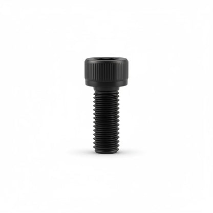 DIY AUTOMATIONS M5x8 black socket head screw with a knurled cylindrical head for industrial assembly.